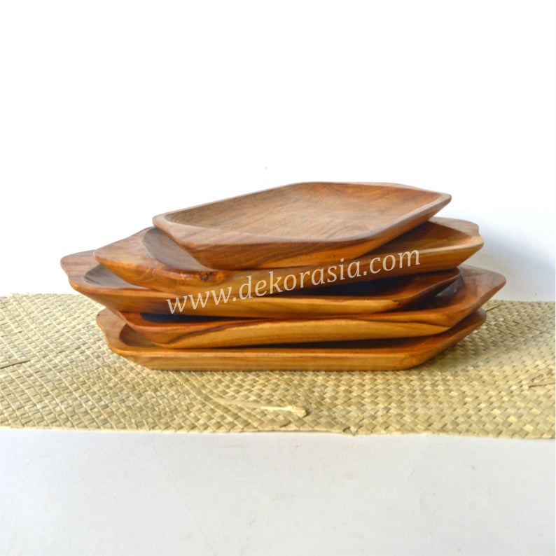 Natural Teak Wooden Tray | Kitchen Tools | Wooden